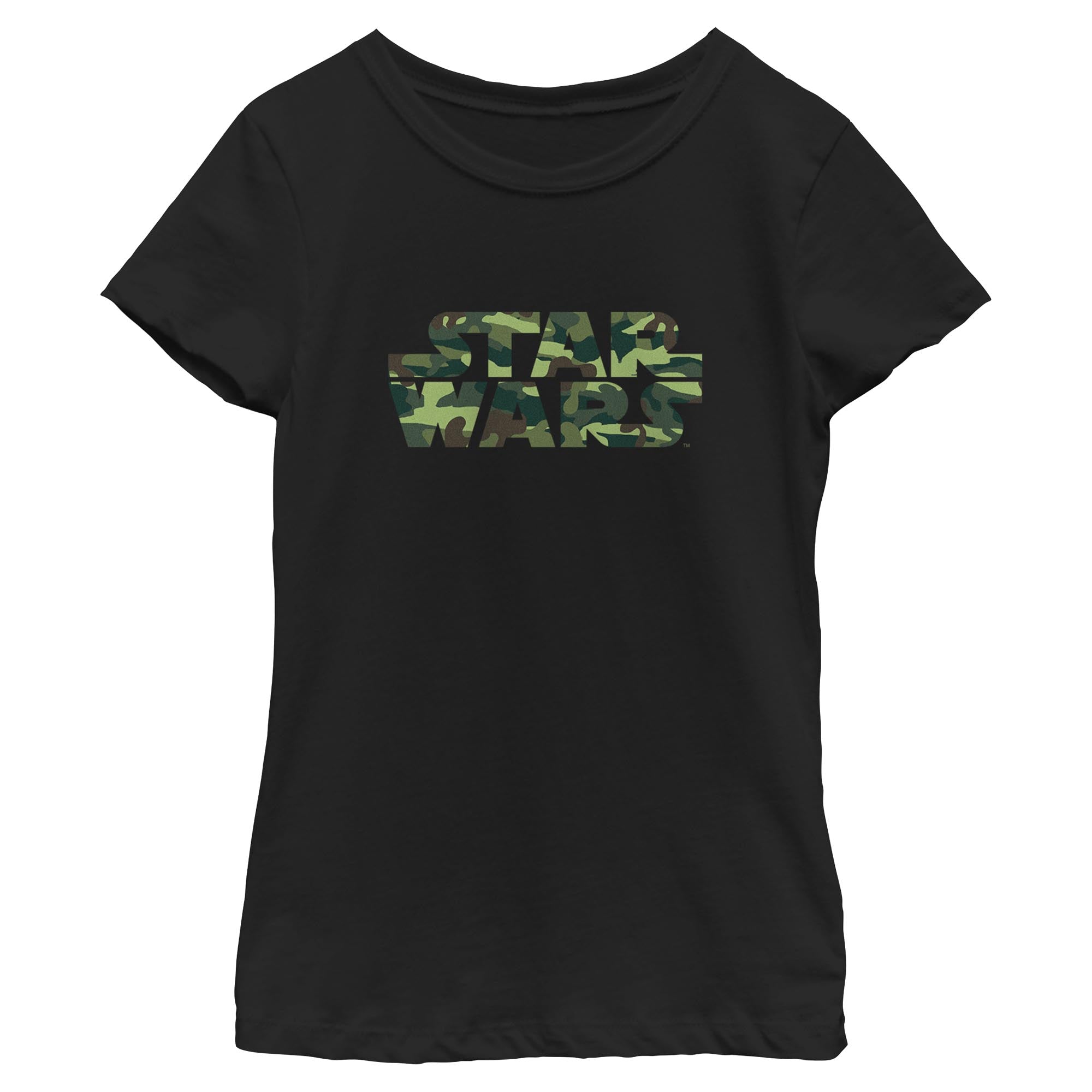 Girl's Star Wars Camo Logo T-Shirt