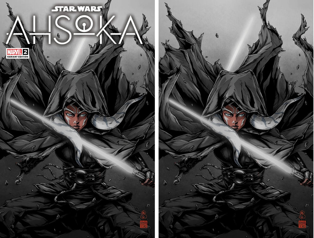 STAR WARS: AHSOKA #2 (TAKASHI OKAZAKI EXCLUSIVE TRADE/VIRGIN VARIANT SET)(PART 2 OF 8)